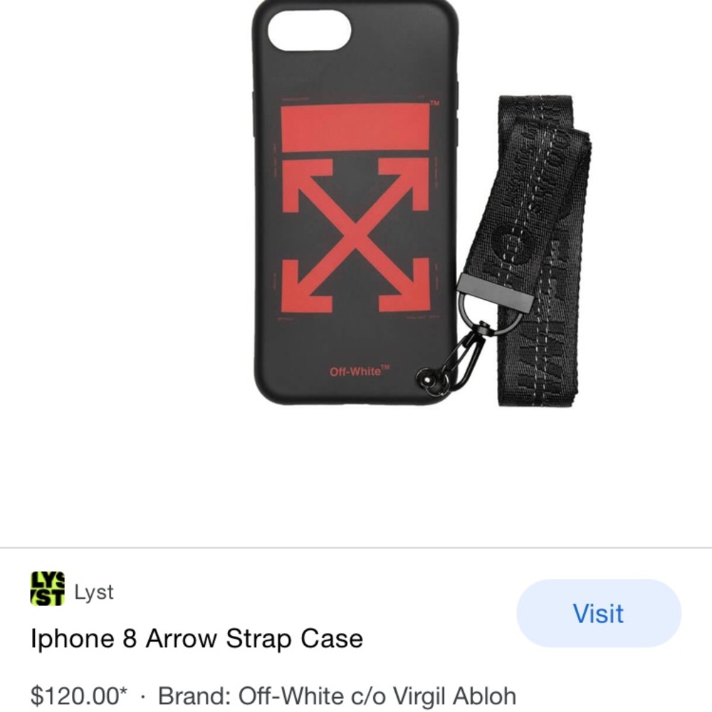 ‼️SOLD‼️ Off-White Arrow iPhone 8 case